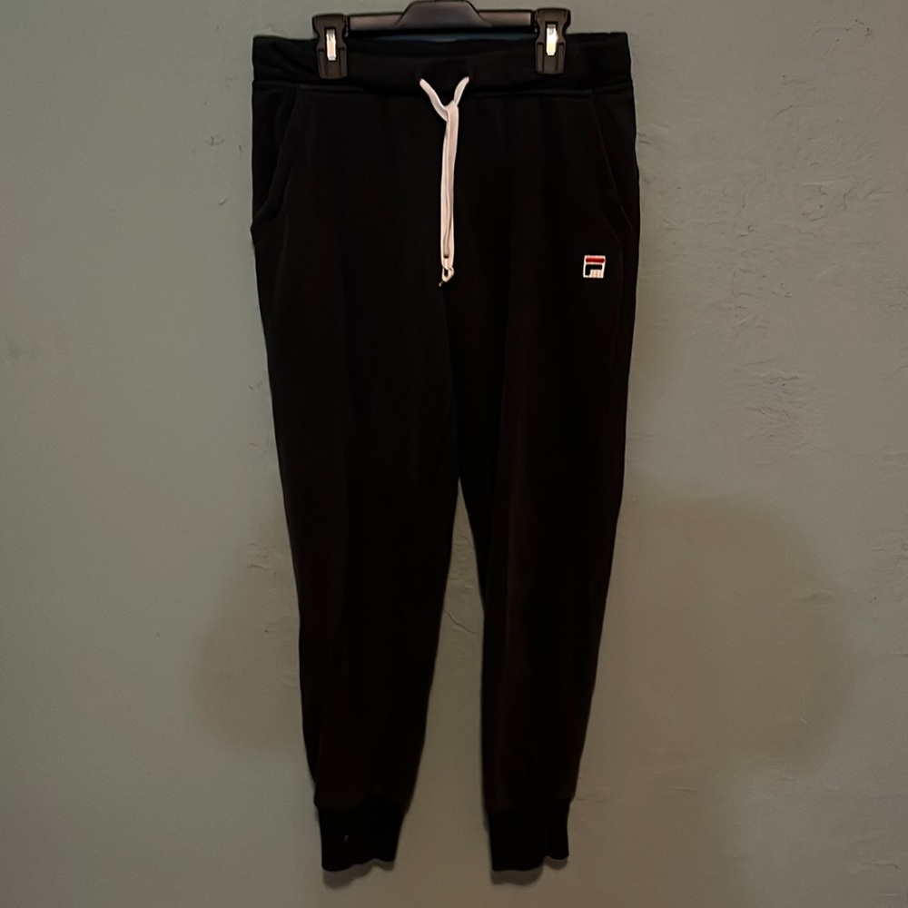 Fila black sweatpants size medium